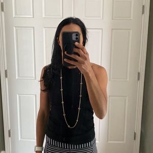 Kendra Scott Gold Nemera logo necklace